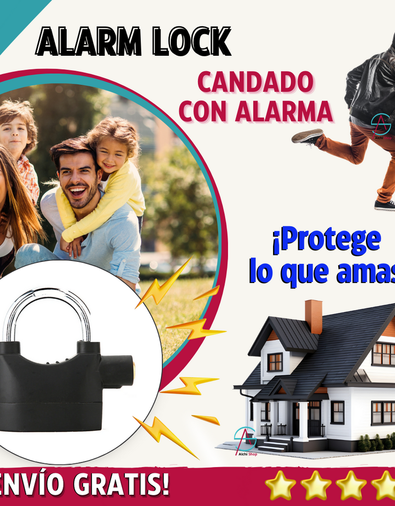 SMART LOCK® - CANDADO CON ALARMA